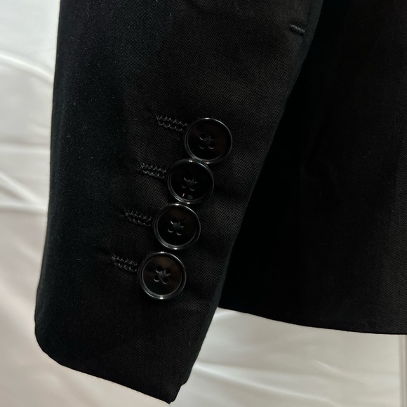 Zara Men's US 38 Slim Fit Black 2-Button Blazer Suit Jacket Sport Coat (EUR 48) - Picture 2 of 5